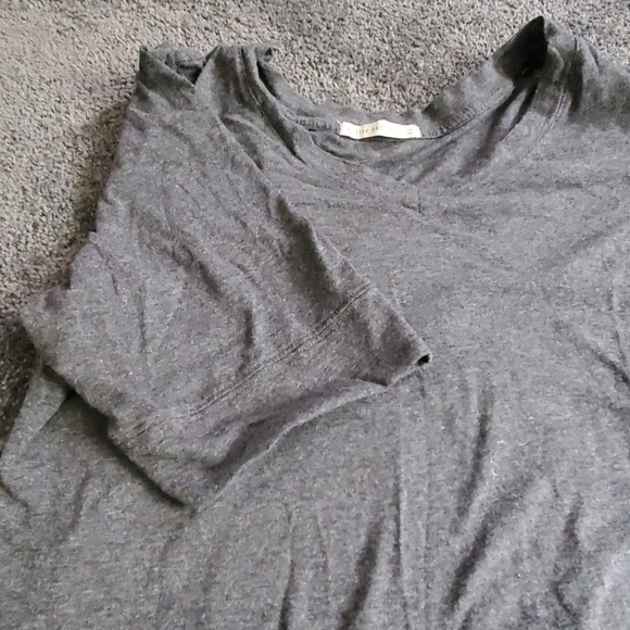 Gray Active Basic Elbow Length Sleeve Shirt - Picture 3 of 4